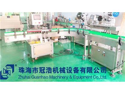 旋蓋機(jī)，鋁箔封口機(jī)，貼標(biāo)機(jī)，噴碼機(jī)，整套生產(chǎn)線已完成生產(chǎn)送貨至客戶公司