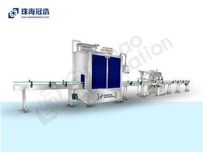 自動(dòng)16頭醫(yī)用鹽水防腐灌裝、旋蓋生產(chǎn)線